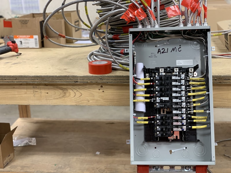 Electrical panel and wiring