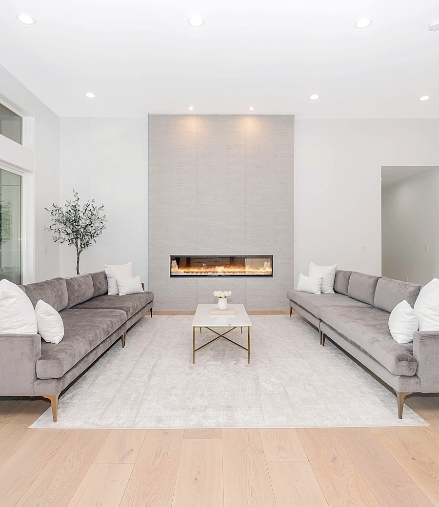 Bright, clean living room fully restored after water damage