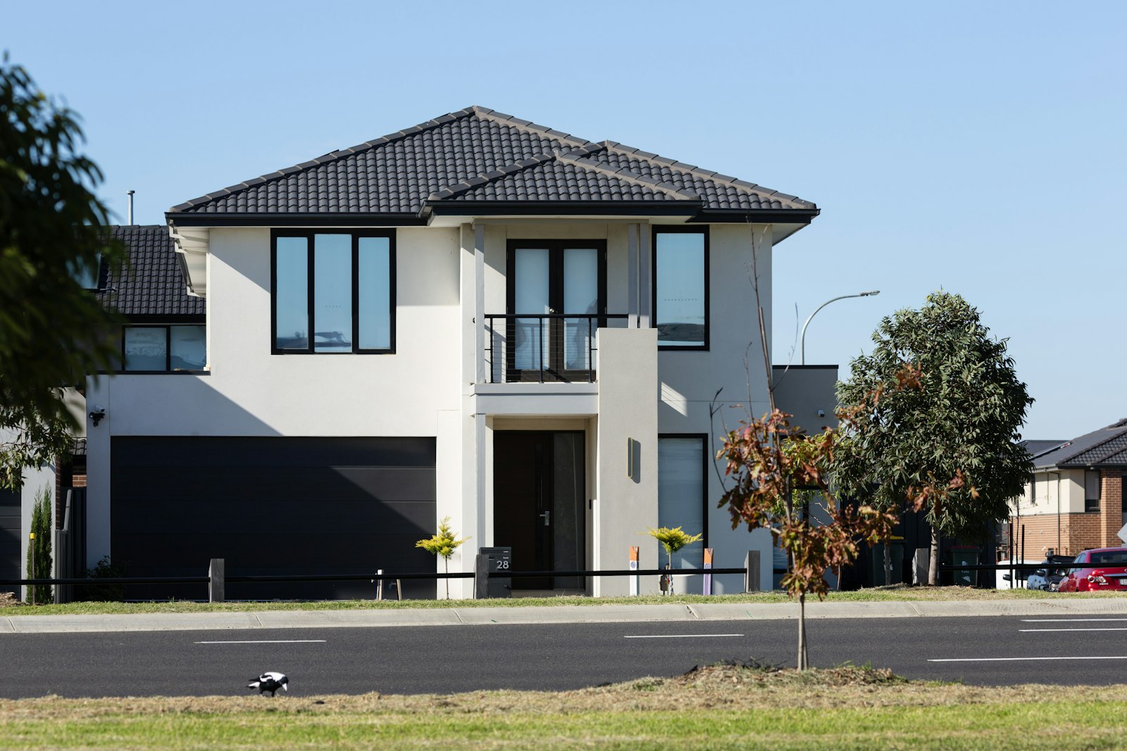 Home with new energy-efficient windows installed